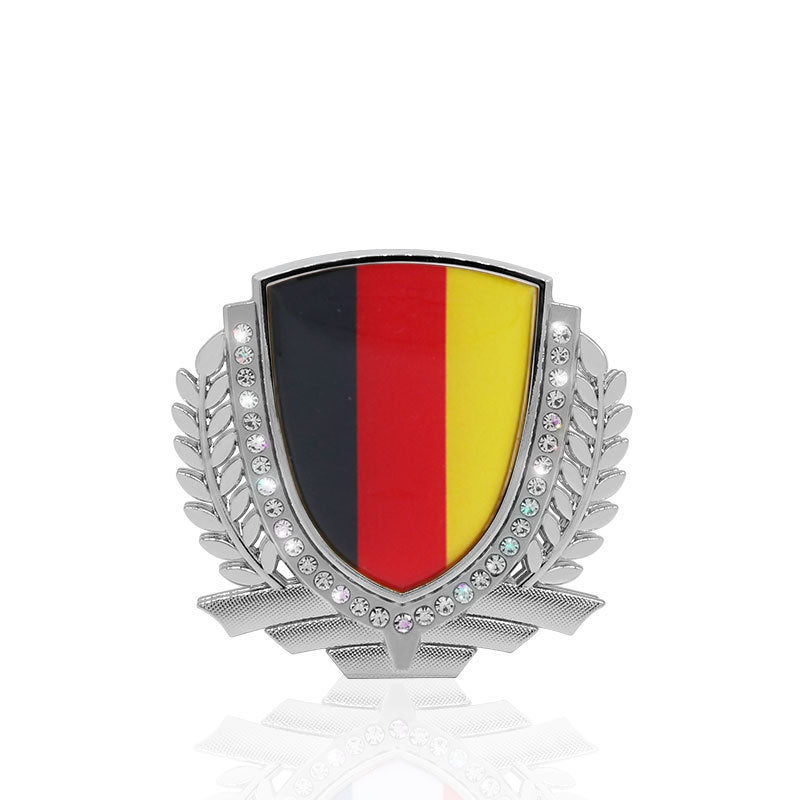 Heißer Verkauf 🎉50 % RABATT🎉3D Weizenohr Diamant Metall Kreativer Autoaufkleber
