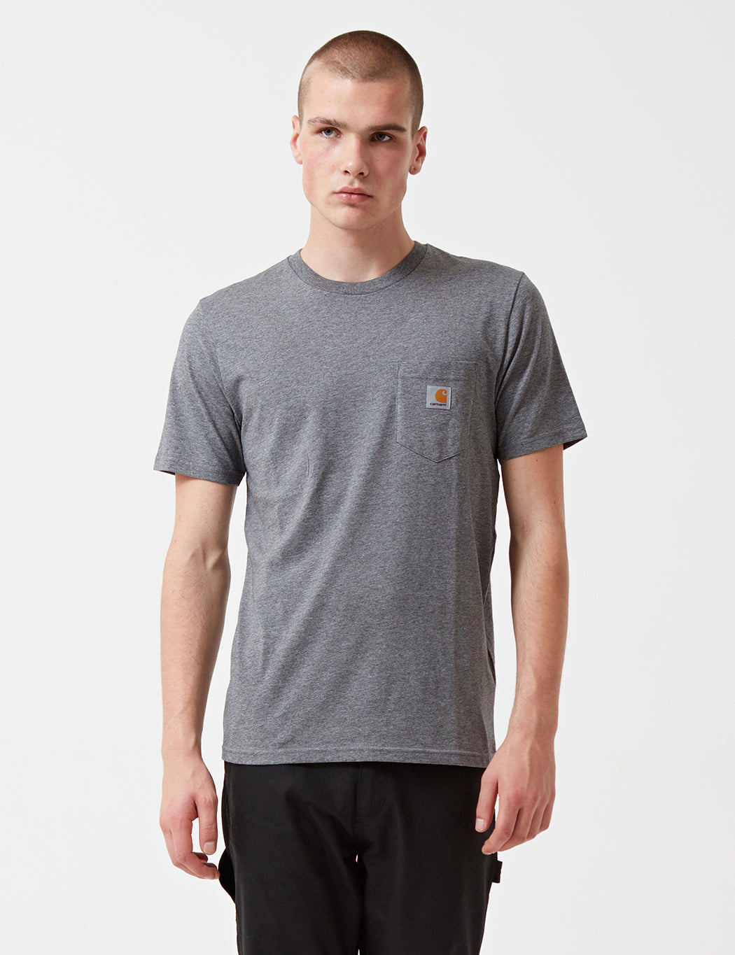 T-shirt à poche - Rose blush brumeux