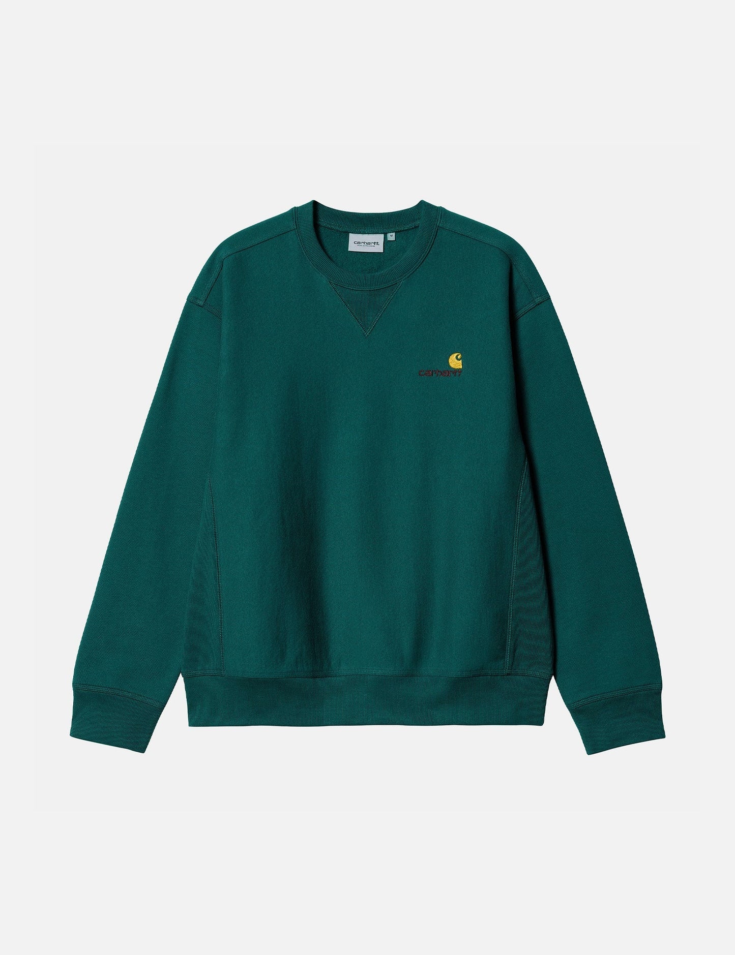 Sweat-shirt American Script - Vert botanique