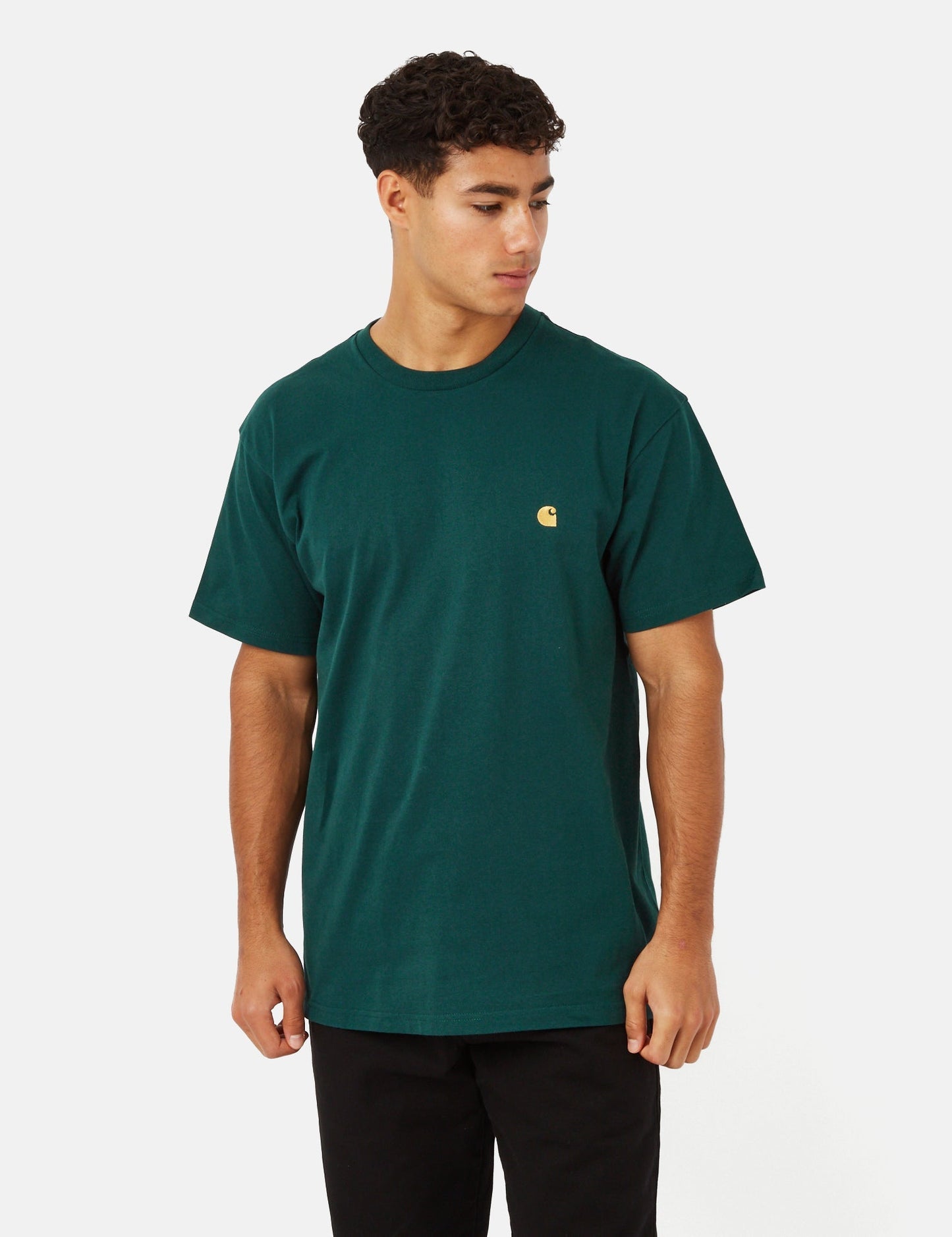 Chase T-Shirt (Loose) - Sandfarbenes Khaki/Gold