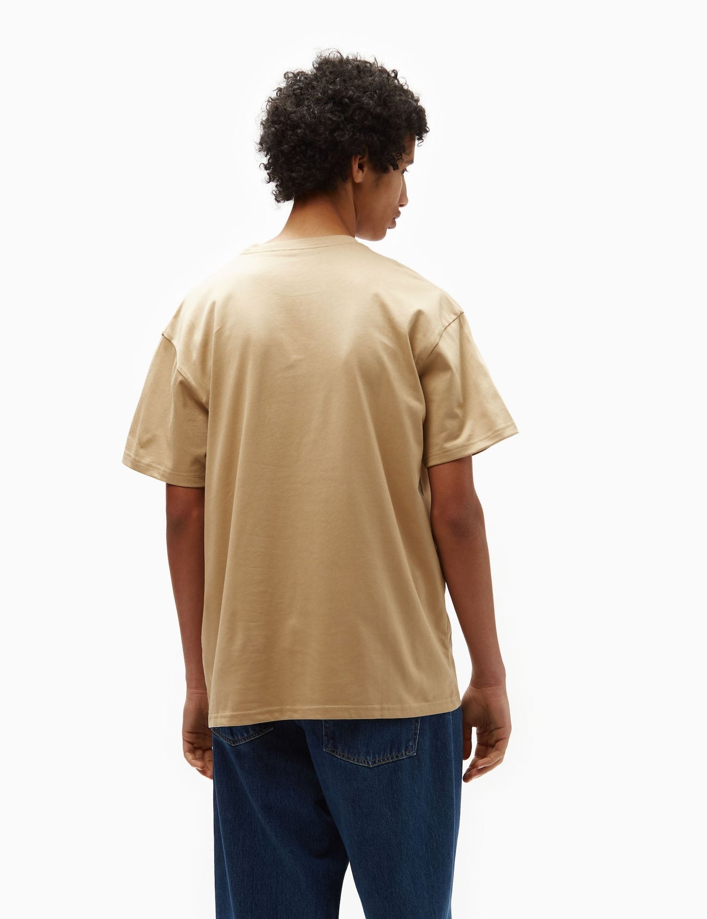 Chase T-Shirt (Loose) - Sandfarbenes Khaki/Gold