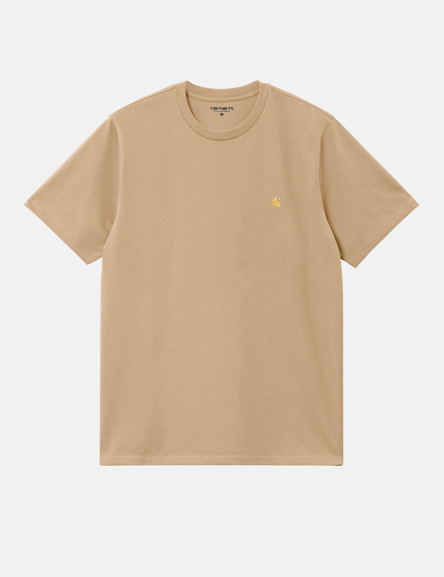 Chase T-Shirt (Loose) - Sandfarbenes Khaki/Gold