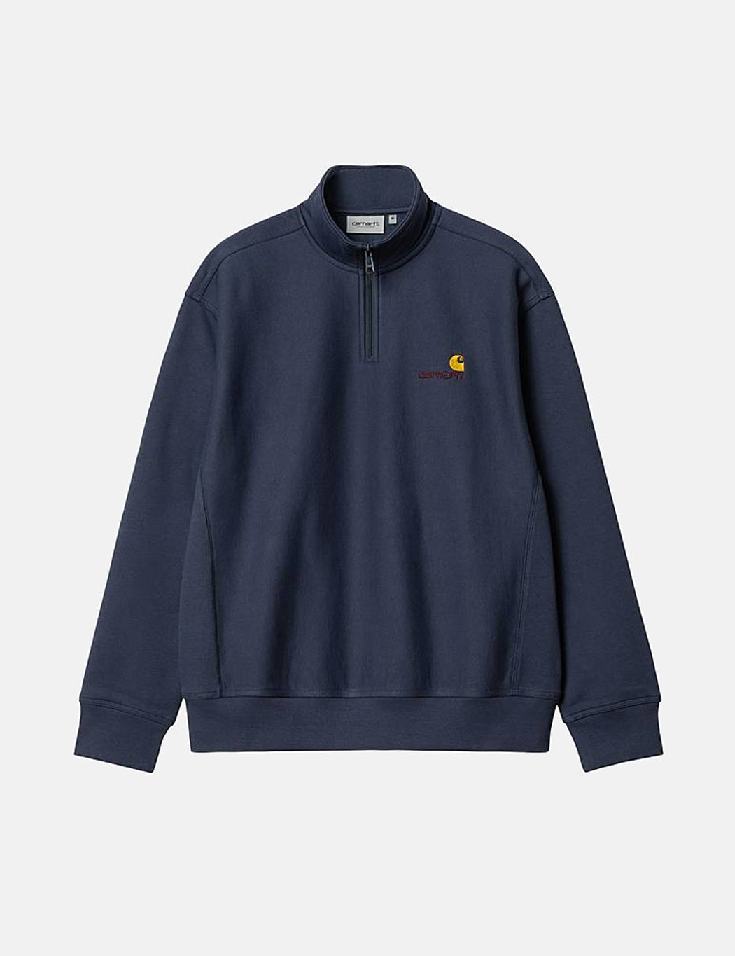Half Zip American Script Sweatshirt - Enzianblau
