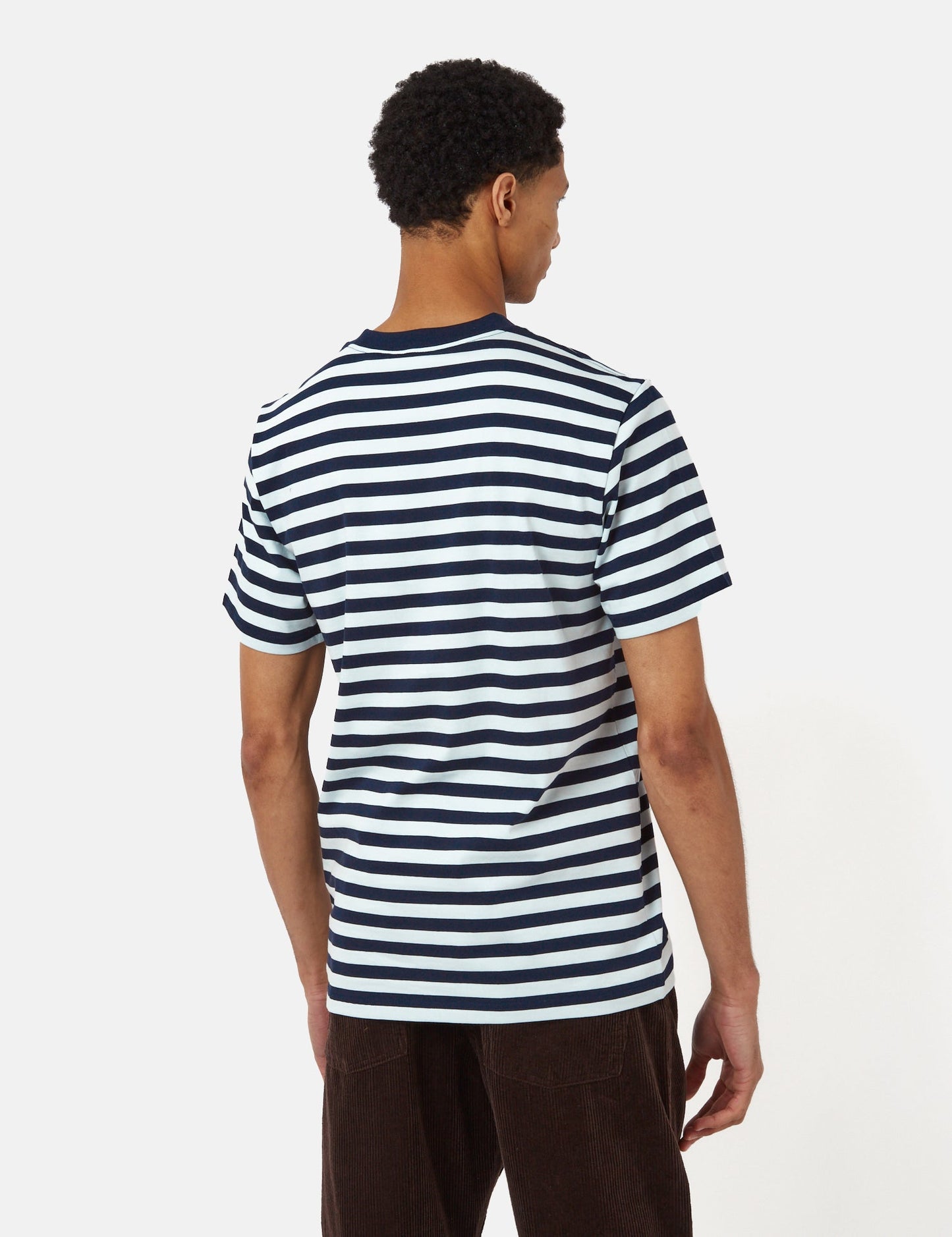 T-Shirt Scotty Stripe Pocket (Regular) – Atom Blue/Icarus Blue