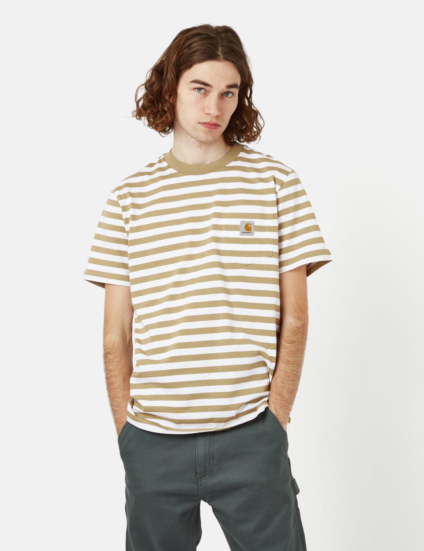 T-Shirt Scotty Stripe Pocket (Regular) – Atom Blue/Icarus Blue