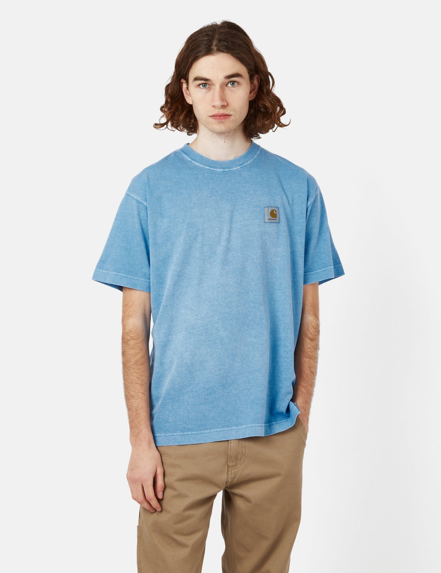 T-Shirt Nelson (locker) - Poolblau