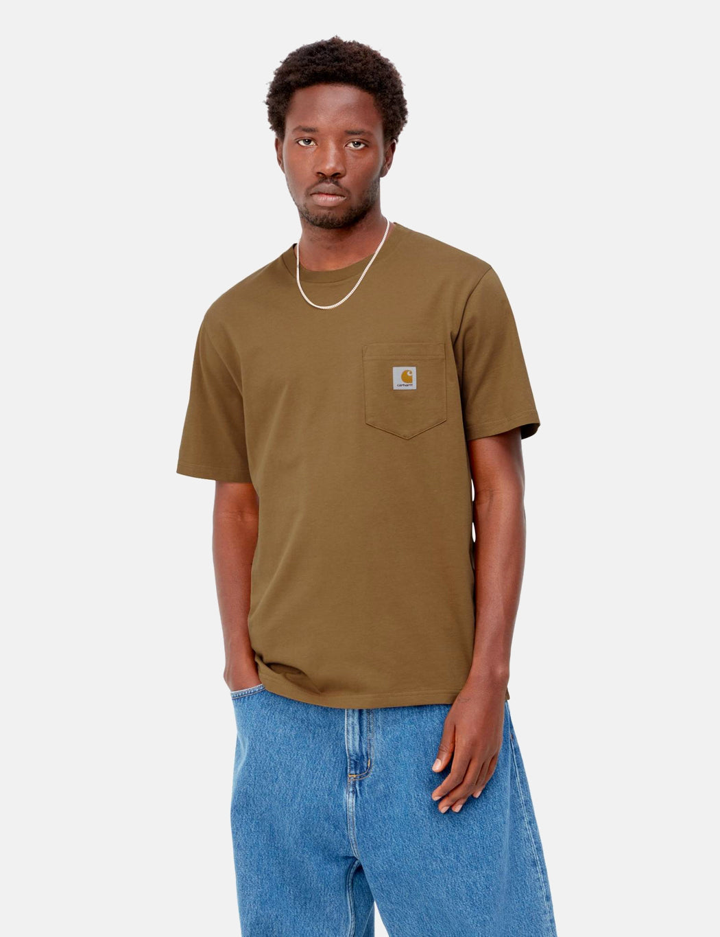T-shirt à poche - Rose blush brumeux