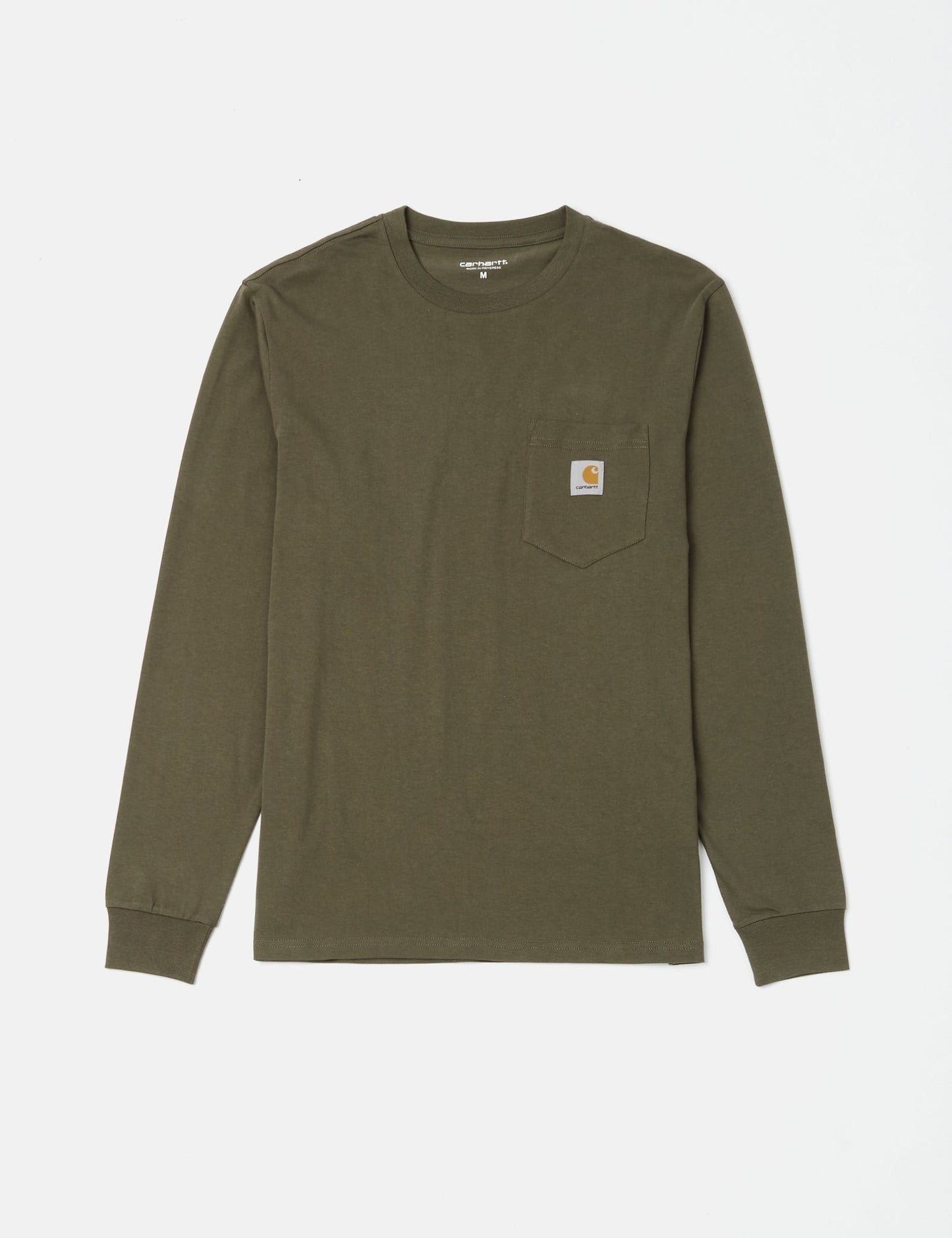T-shirt à manches longues avec poche - Vert algue