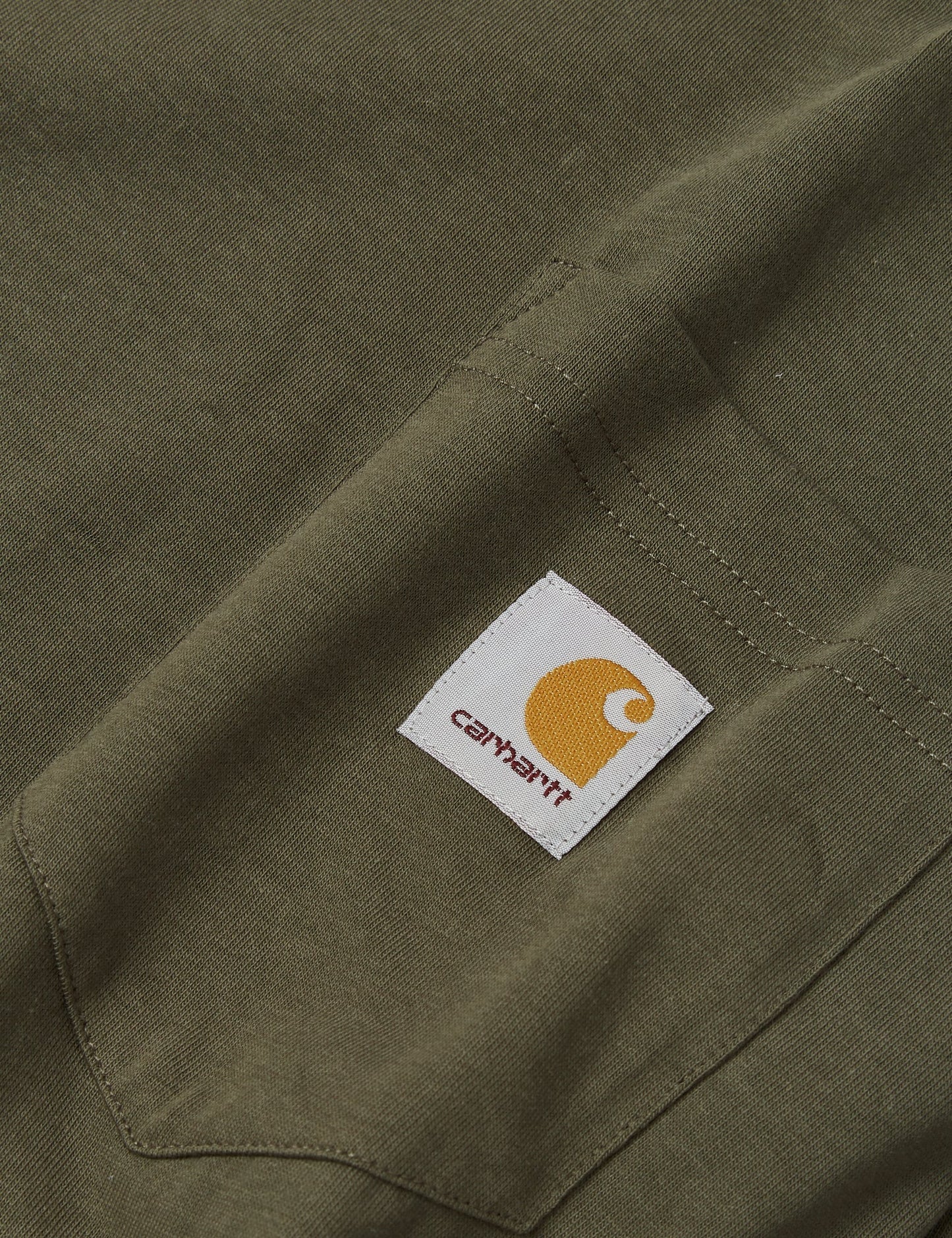 T-shirt à manches longues avec poche - Vert algue