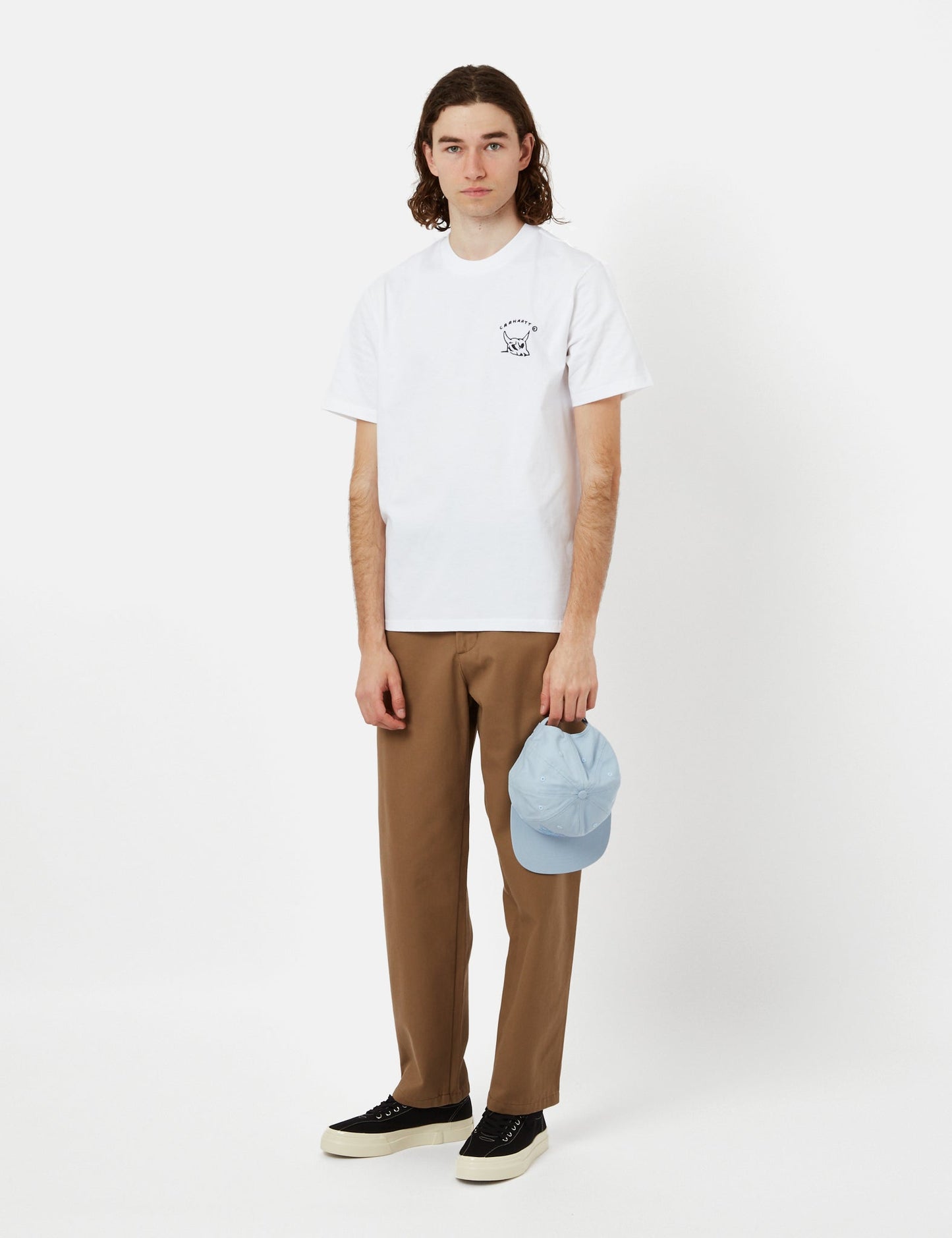 Pantalon Calder (coupe décontractée, fuselée) - Marron Bison rincé