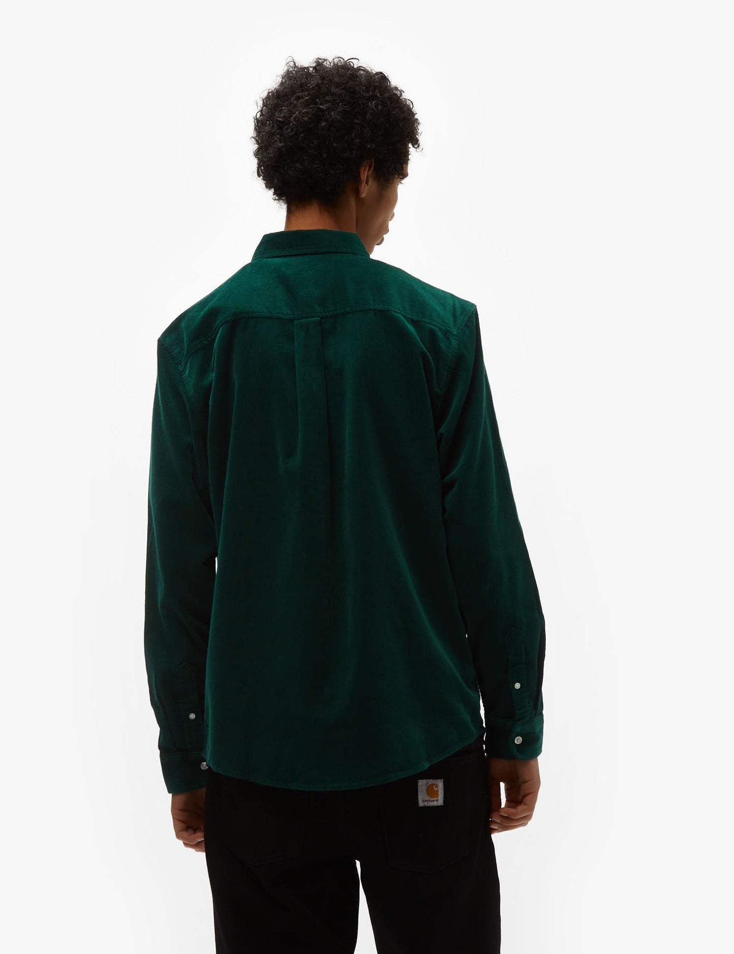 Chemise en velours côtelé Madison - Vert cerfeuil