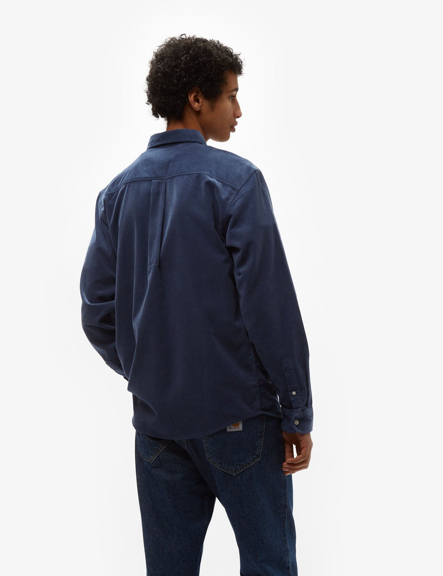 Chemise en velours côtelé Madison - Bleu Hudson