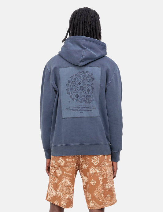 Kapuzenpullover Verse Patch – Enzianblau