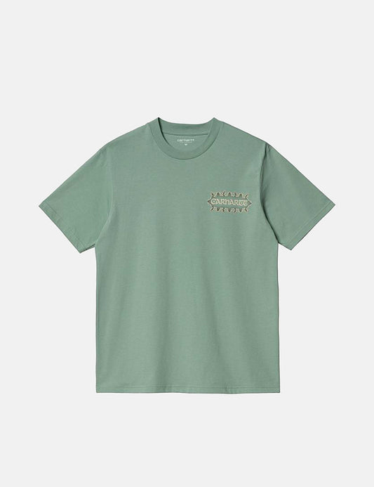 Spaces T-Shirt – Nebelgrün