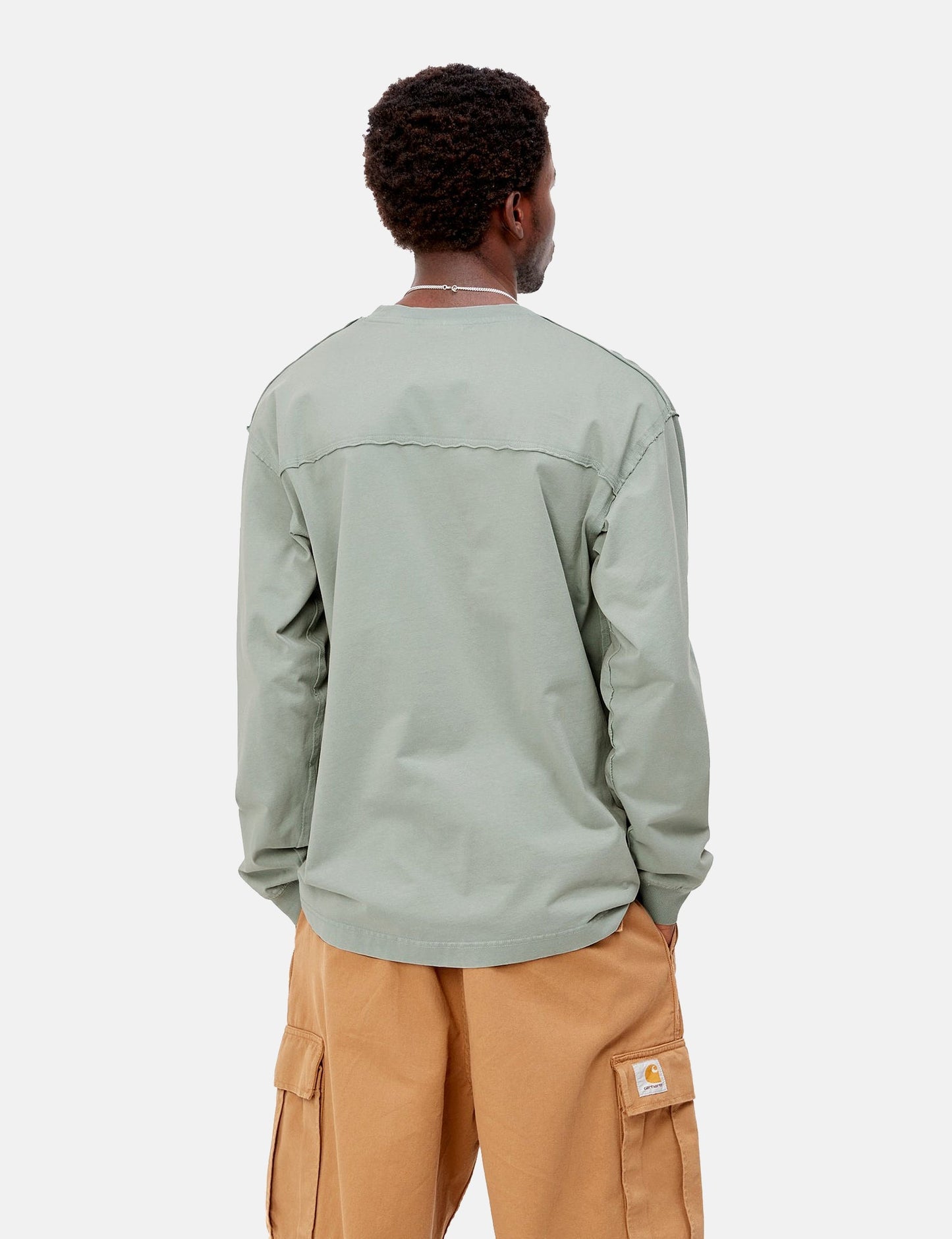 Marfa Langarm-T-Shirt – Misty Sage Green