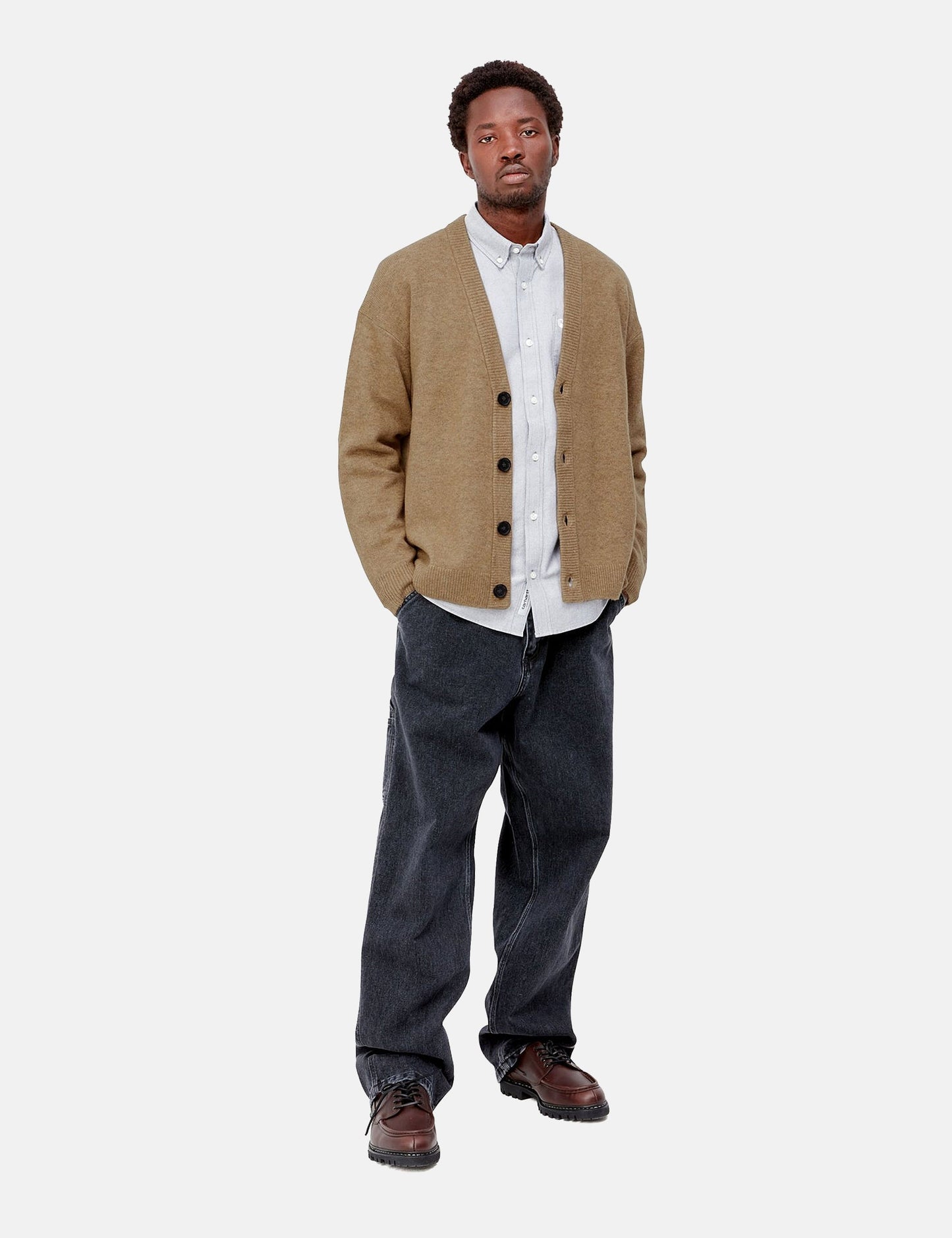 Albion Cardigan – Jasper Camel Heather