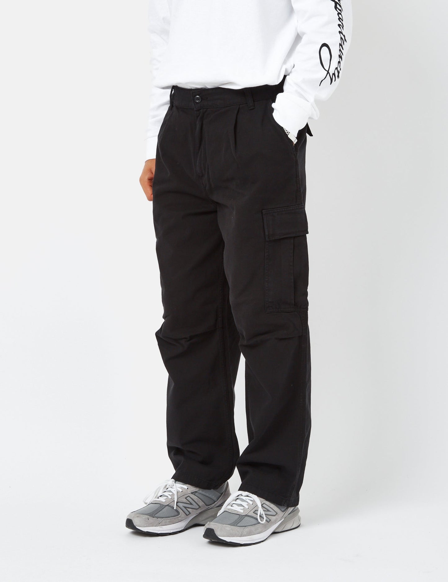 Pantalon cargo Cole - Noir Rincé