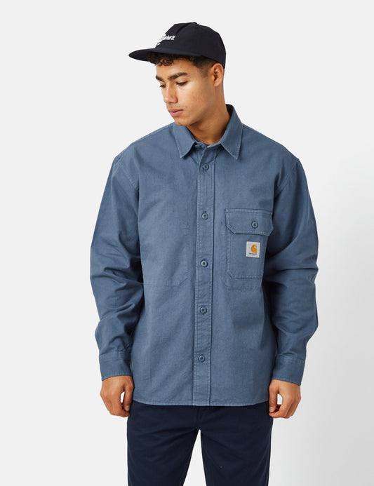 Hemdjacke Reno (Garment Dyed) – Sturmblau