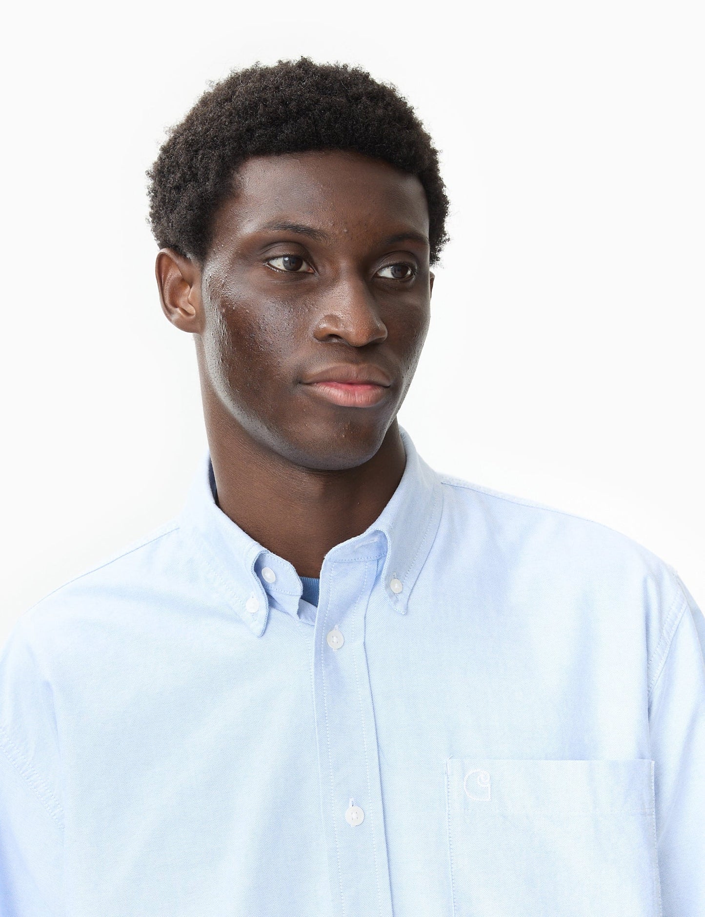 Hemd Braxton – Bleached Blue/Wax