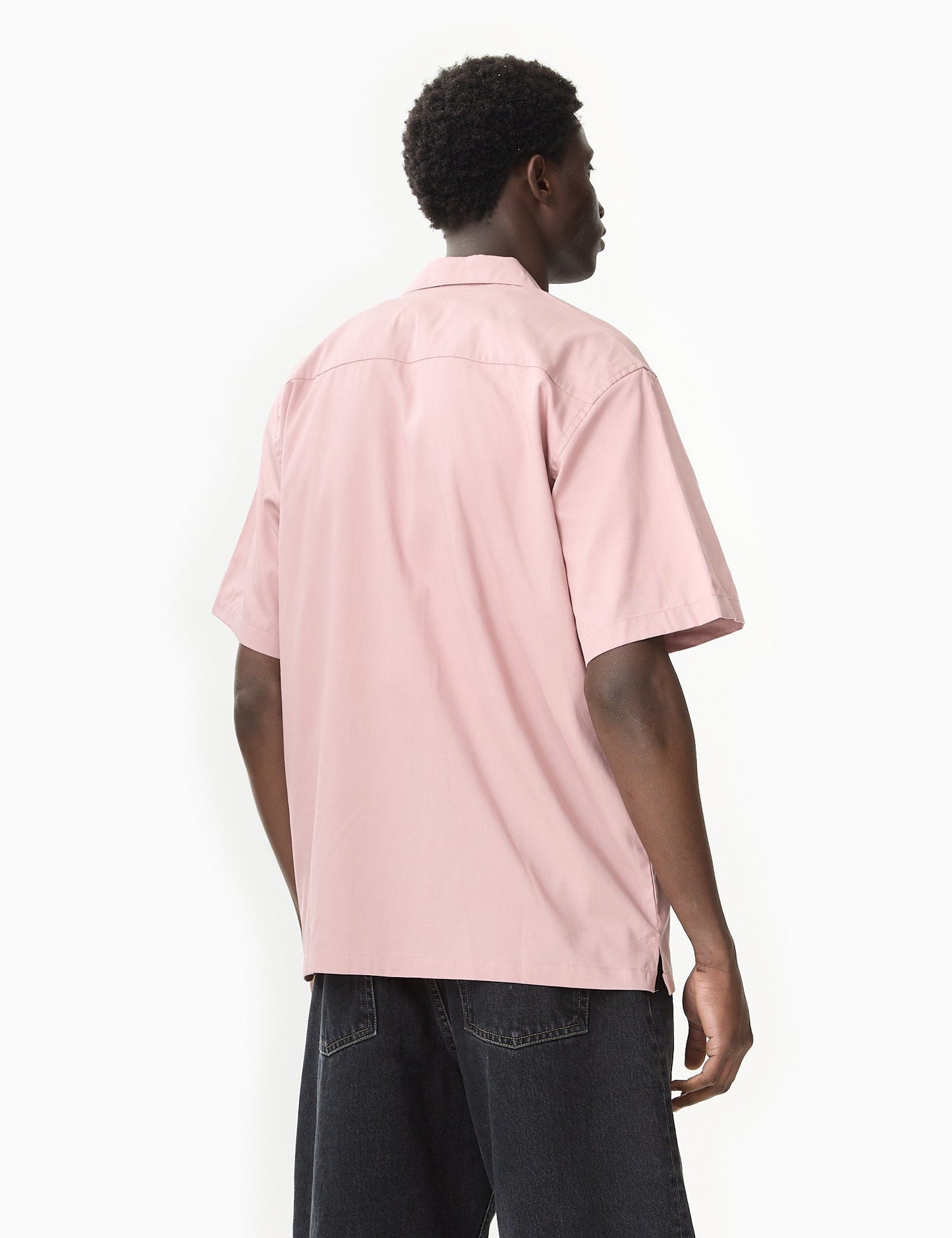 Kurzarmhemd Delray - Glassy Pink/Black