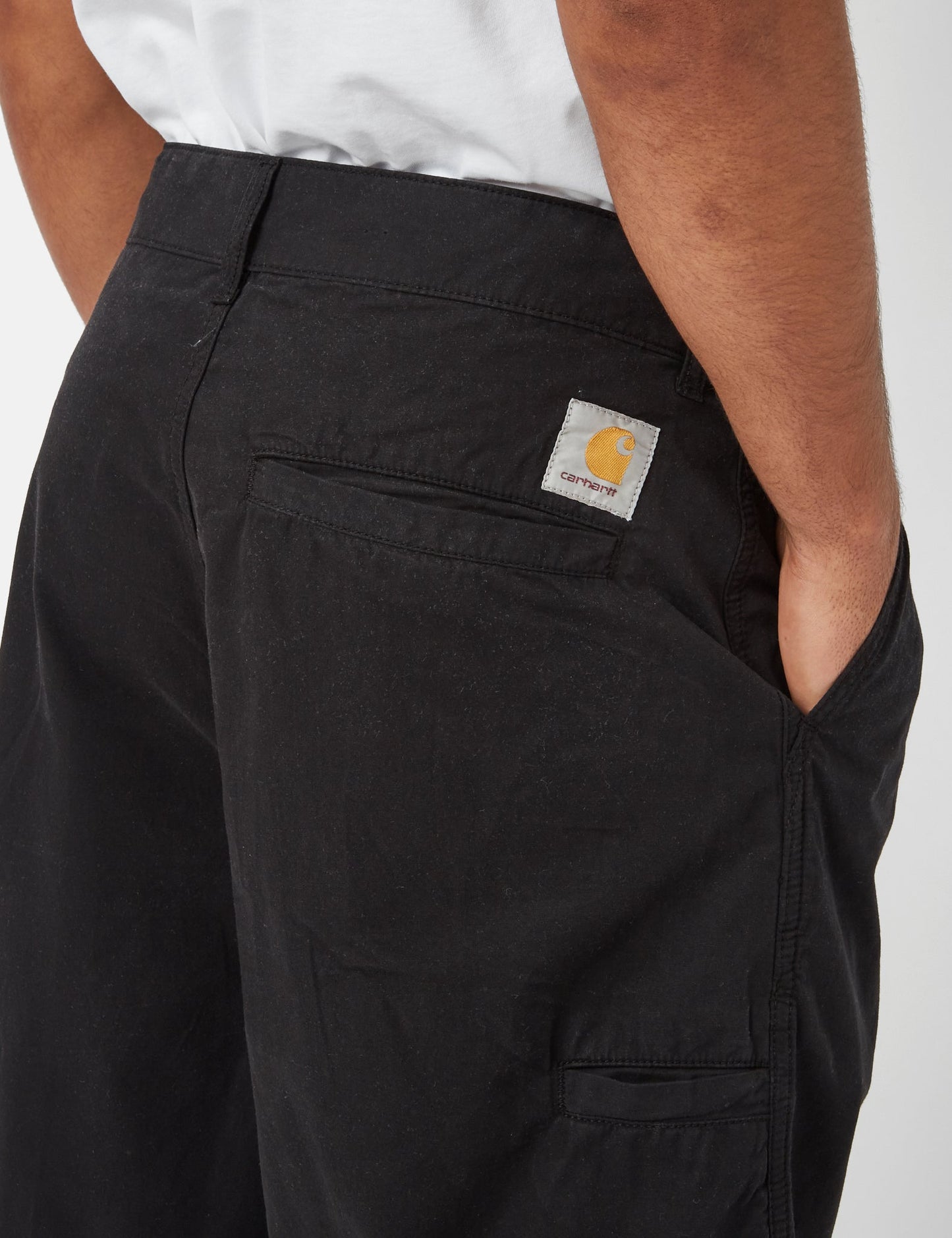 Colston Shorts (locker geschnitten) – Schwarze Stone Washed