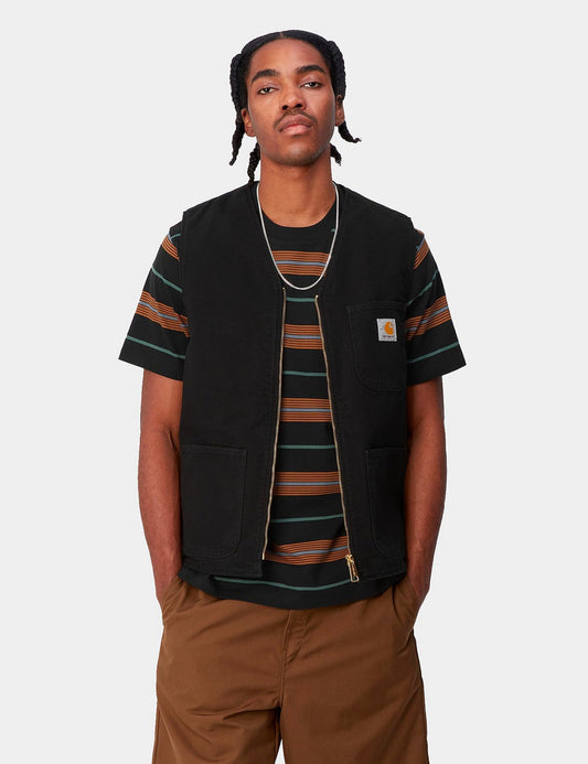Gilet Arbor – Toile Vieillie Noire