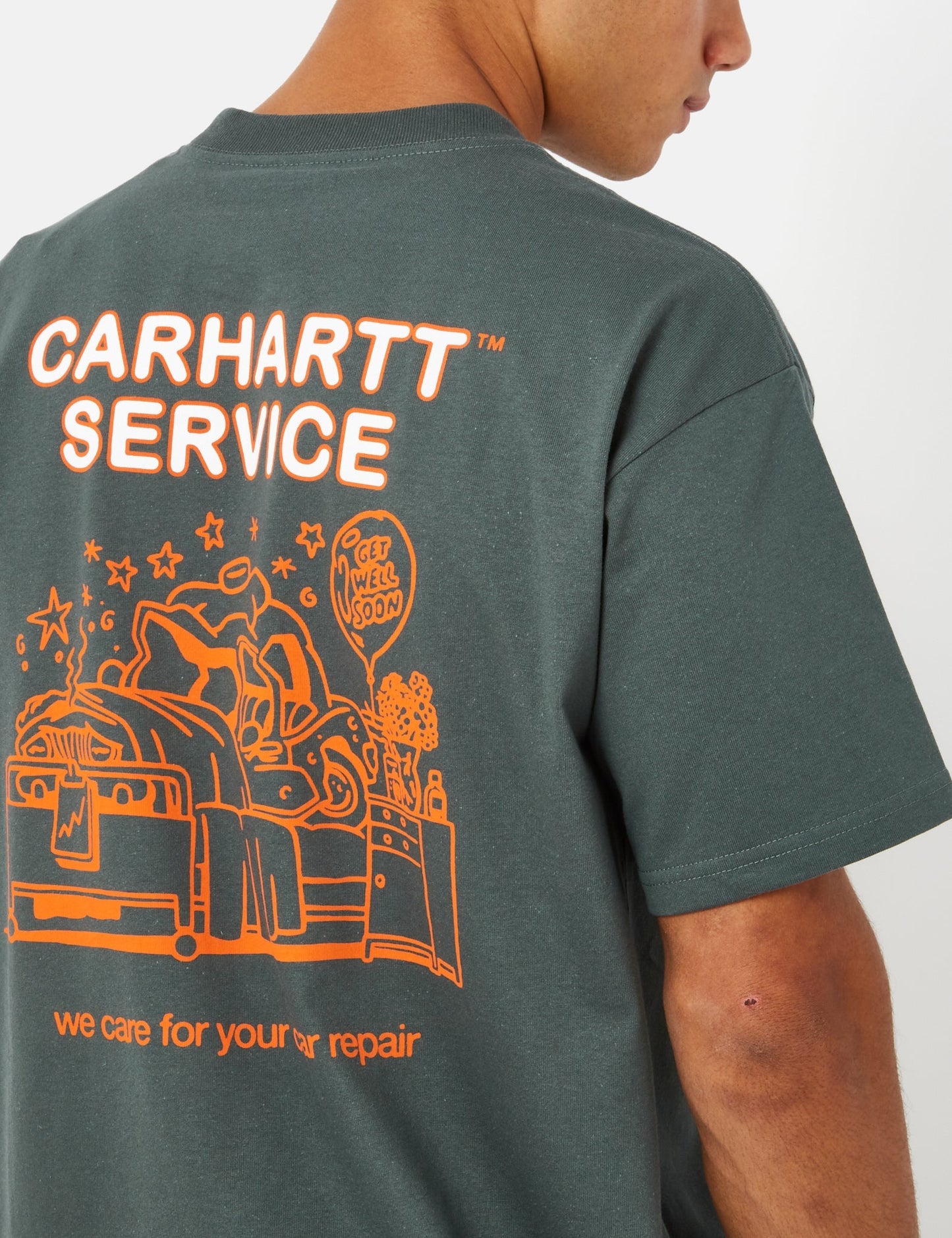 T-shirt réparation automobile (bio) - Vert Jura