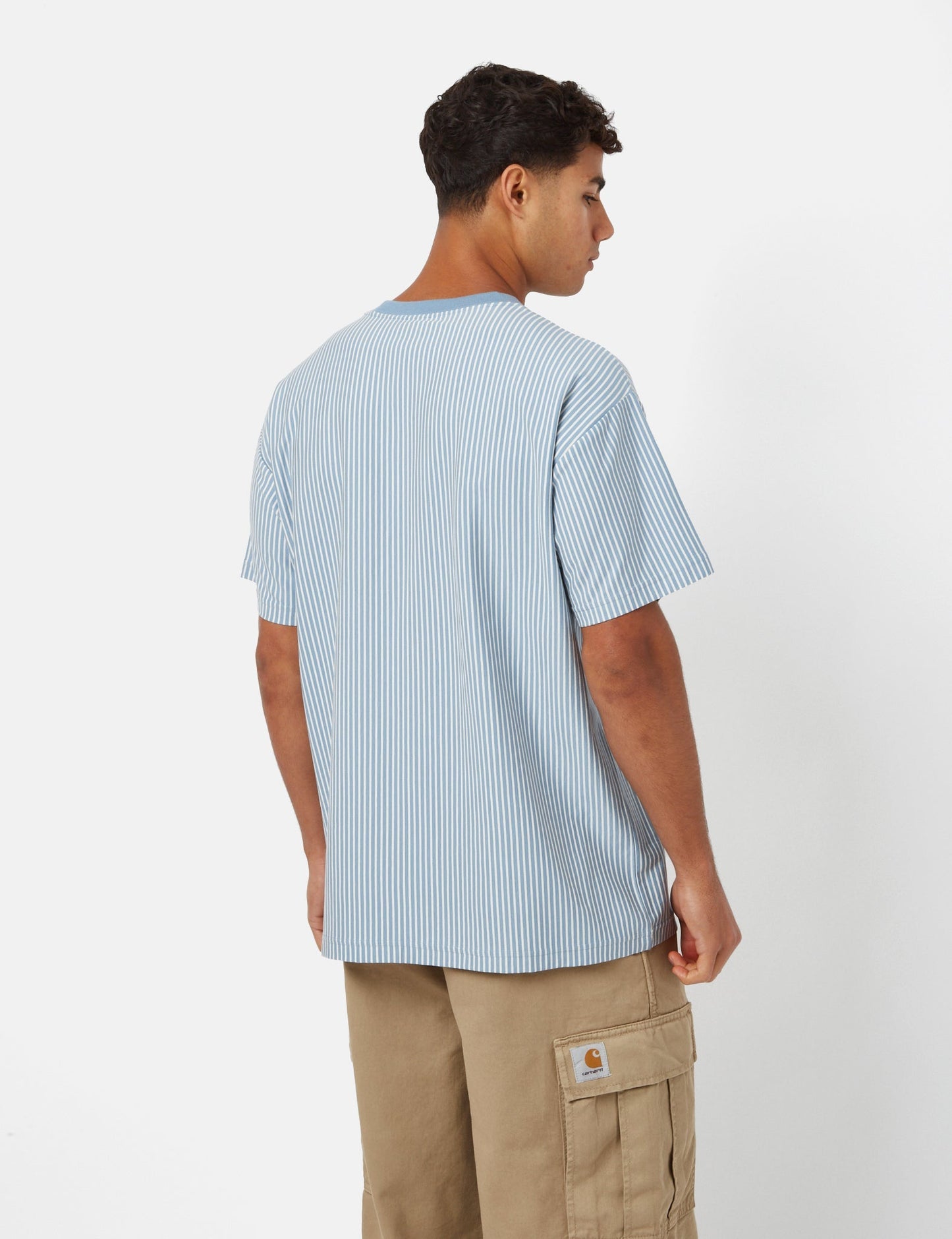 Terrell T-Shirt (Streifen) – Bleichmittel/Wachs
