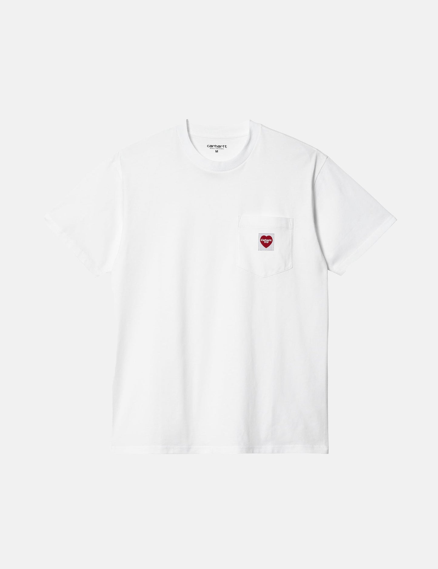 Pocket Heart T-Shirt (locker geschnitten) - Weiß