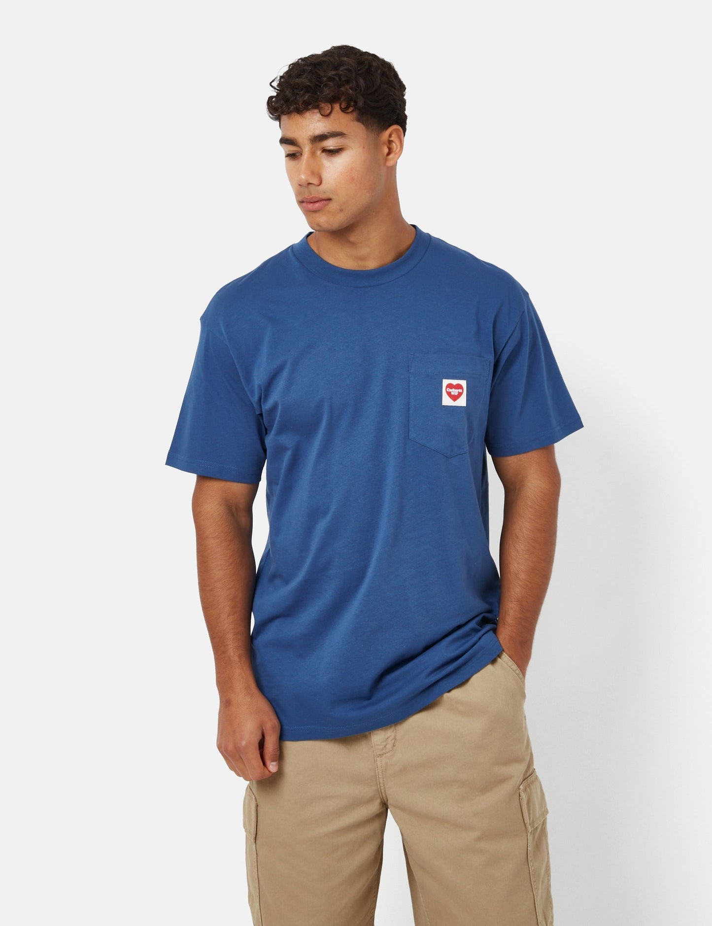 Pocket Heart T-Shirt (locker geschnitten) - Weiß