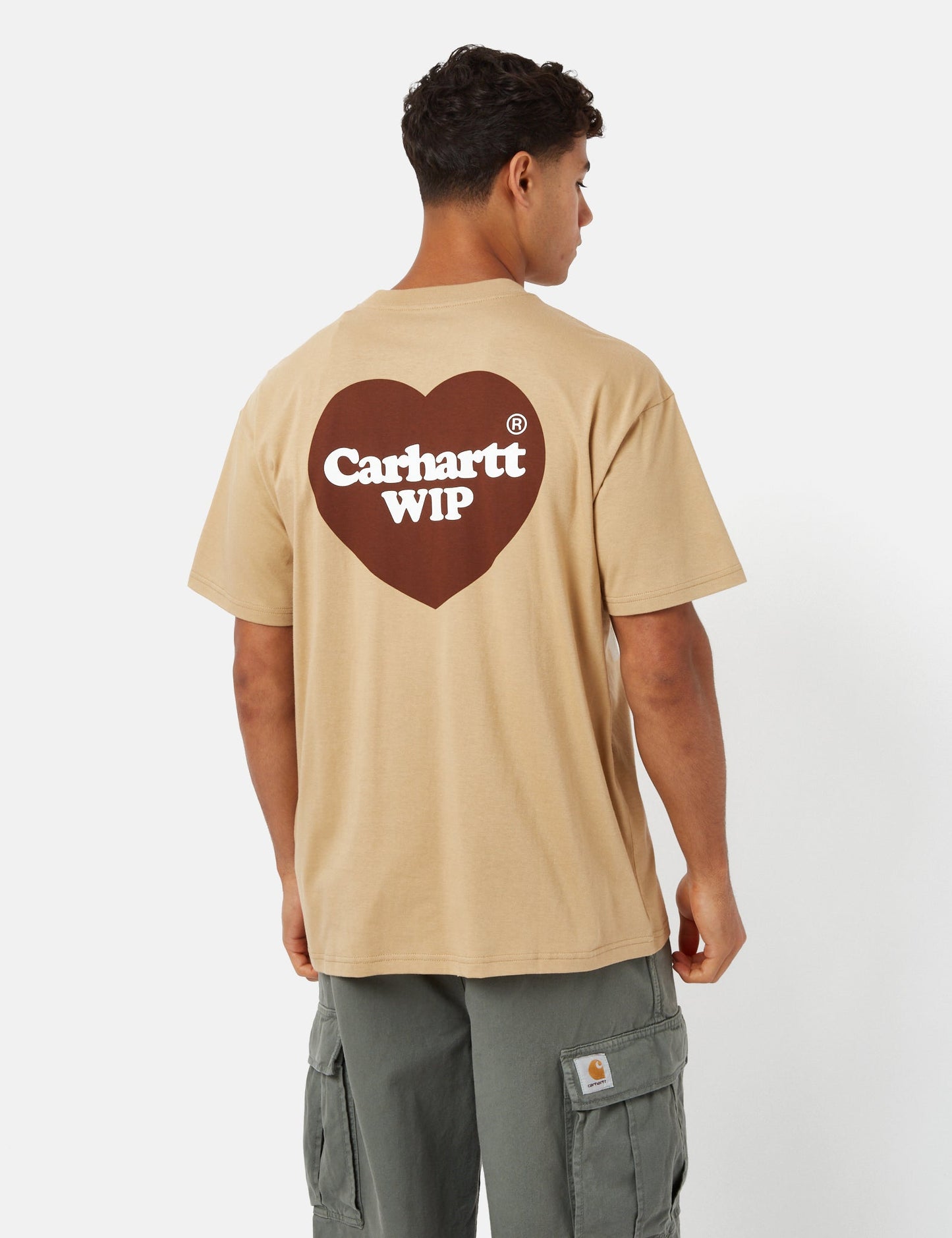 T-Shirt „Doppeltes Herz“ (Bio) – Schwarz