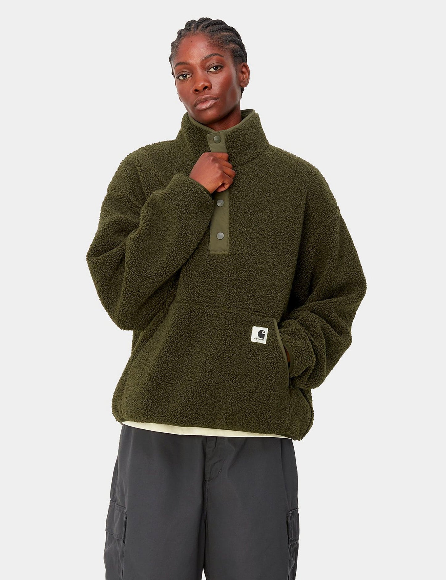 Damen Elliot High Neck Fleece-Innenjacke – Buffalo Brown