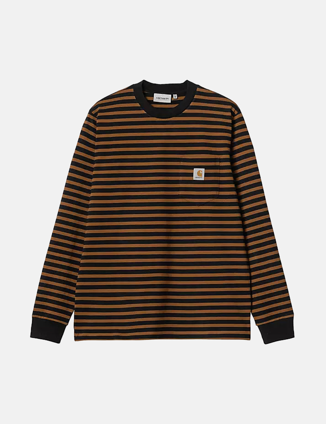 Seidler Pocket Long Sleeve T-Shirt (Seidler Stripe) - Highland Green