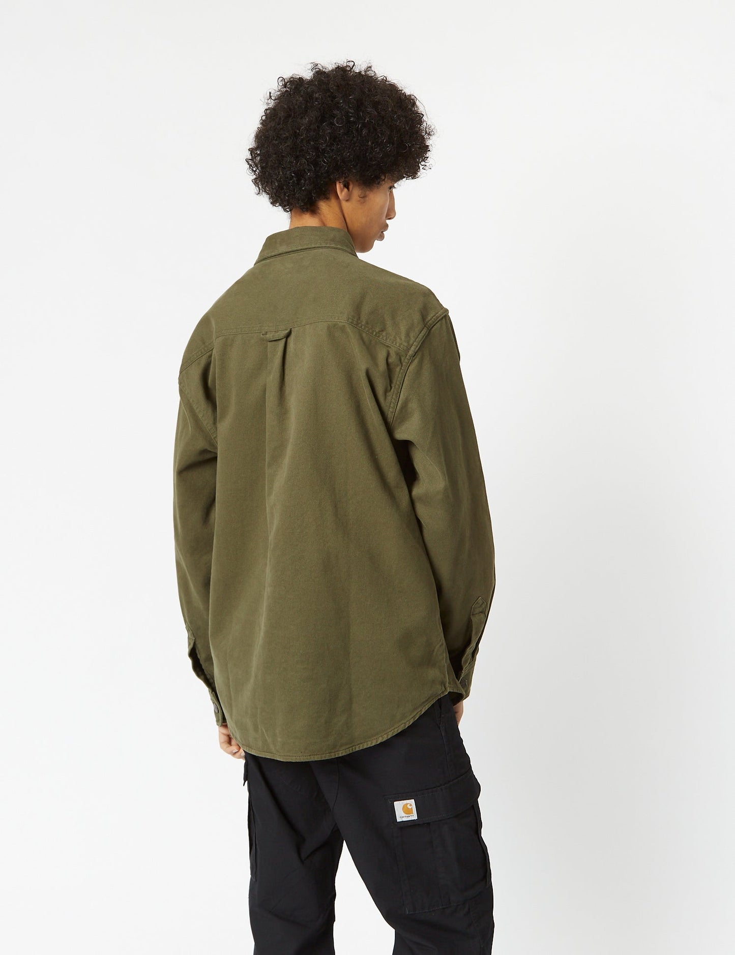 Derby Hemdjacke (vorgewaschen) – Pflanzengrün