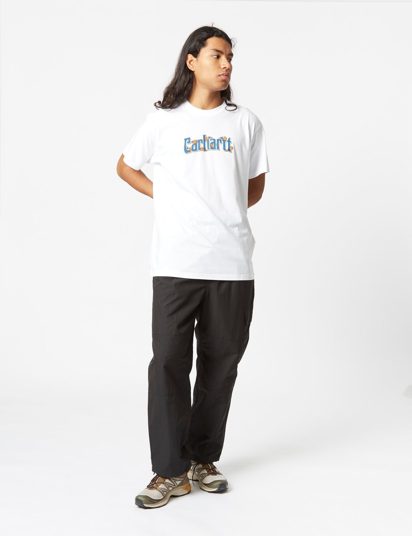 Spin Script T-Shirt (locker) – Weiß
