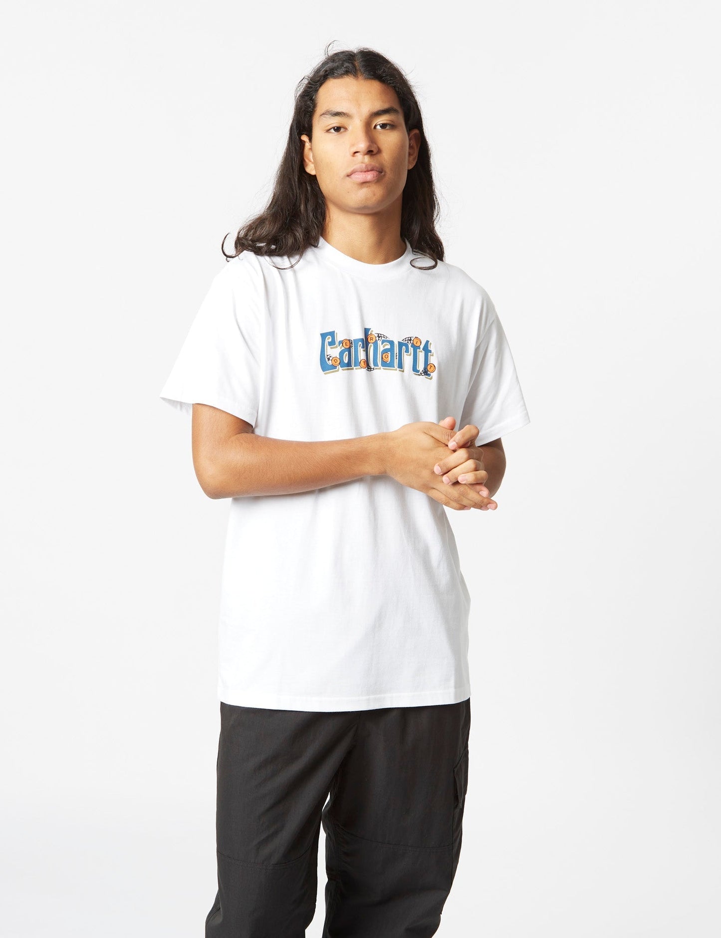 Spin Script T-Shirt (locker) – Weiß