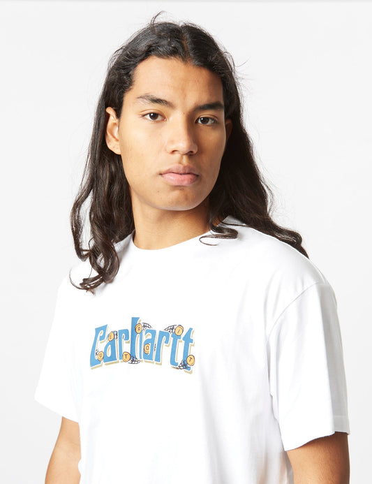 Spin Script T-Shirt (locker) – Weiß