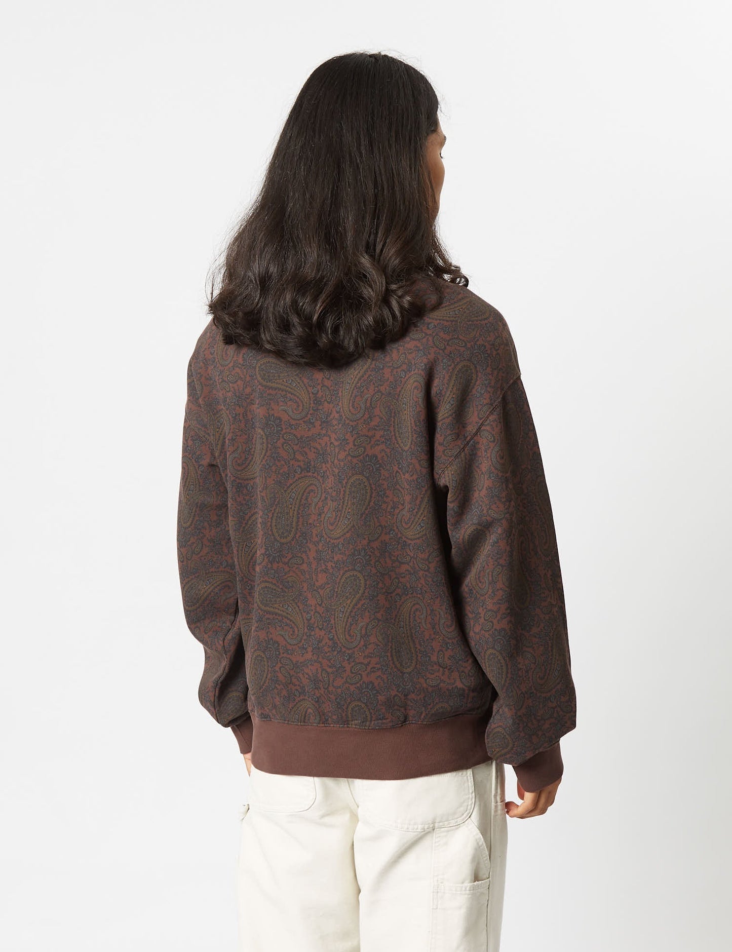Paisley Sweatshirt (Paisley-Print) - Buckeye Brown