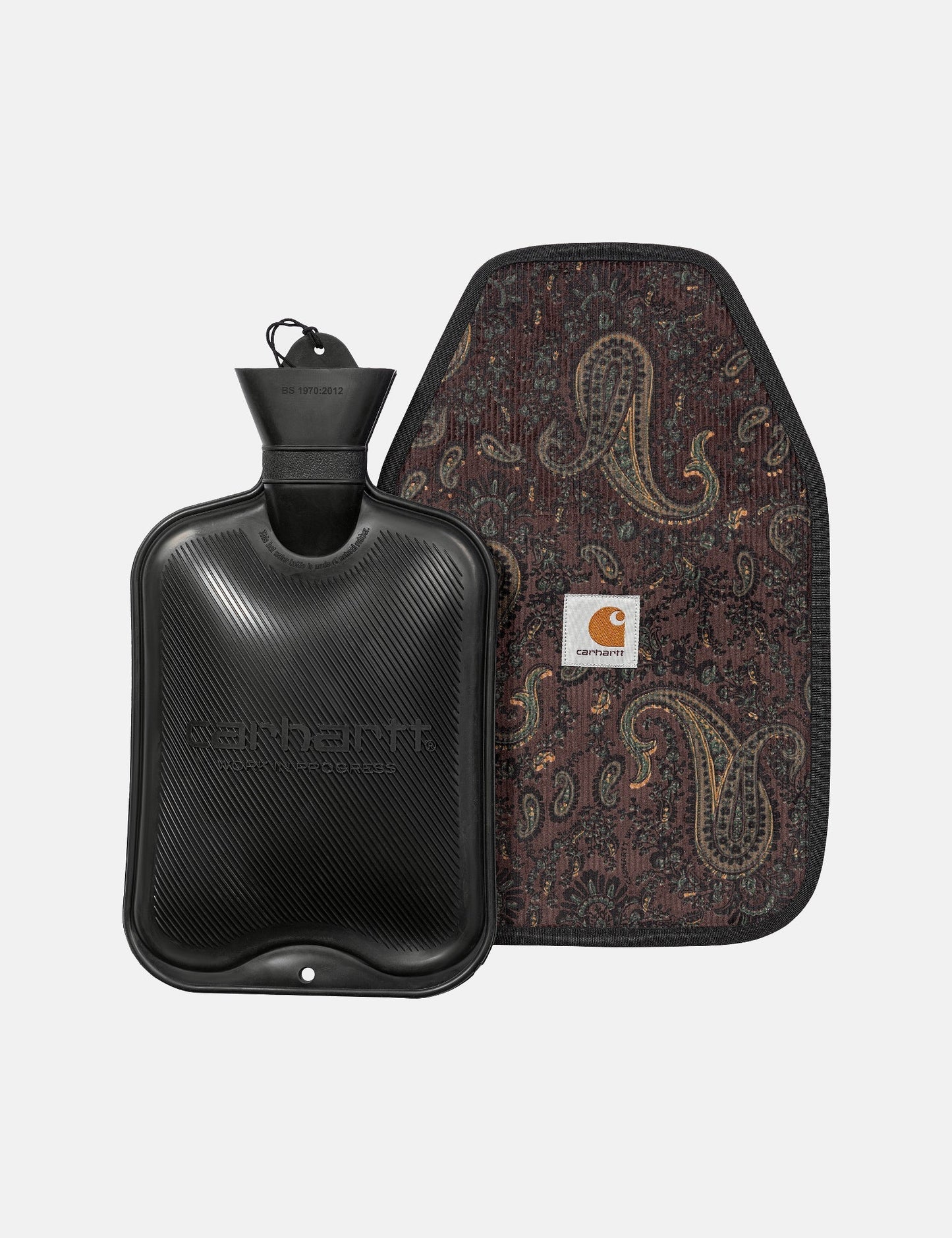 Bouillotte motif cachemire - Marron Noix de Pécan