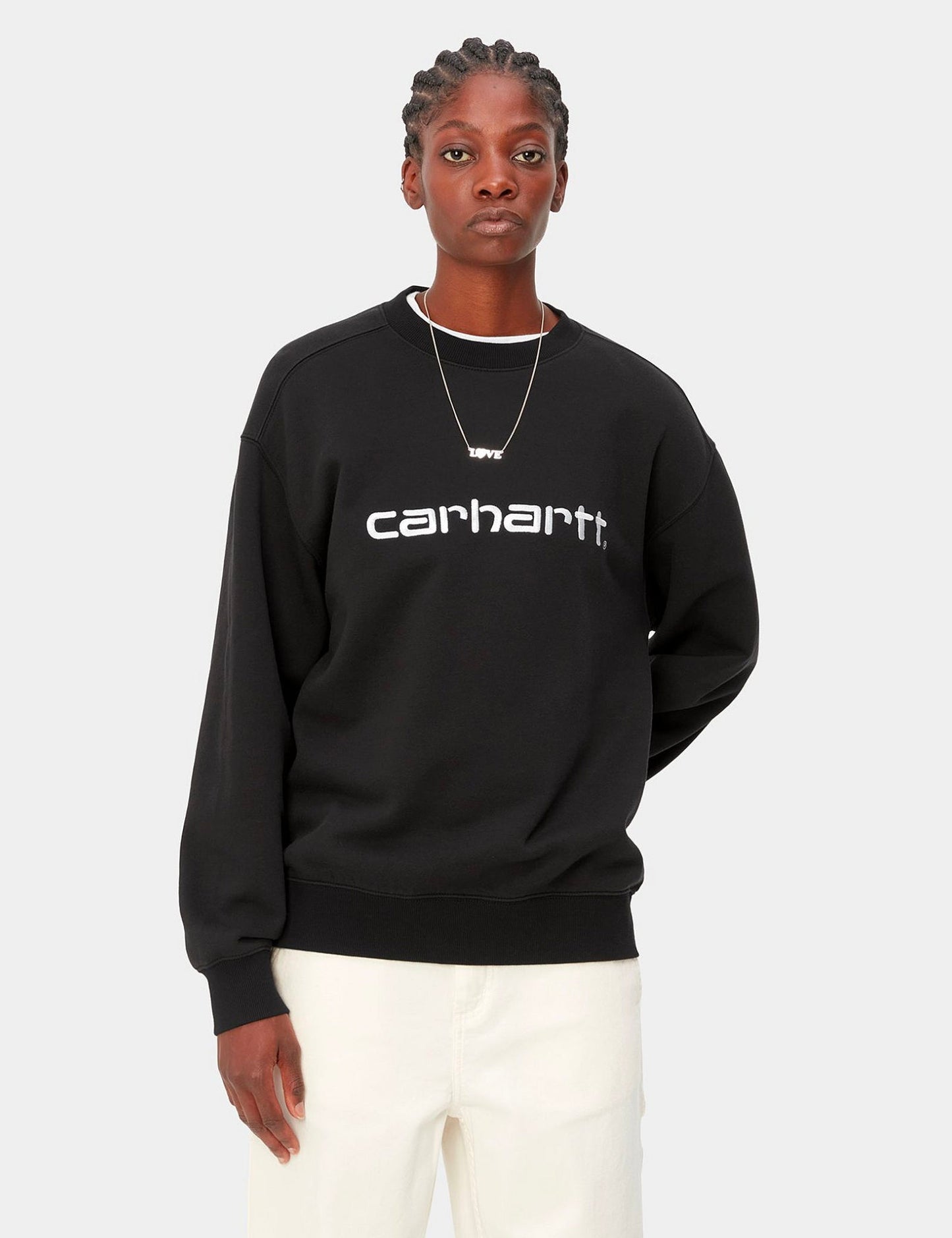 Damen-Sweatshirt – Schwarz/Weiß