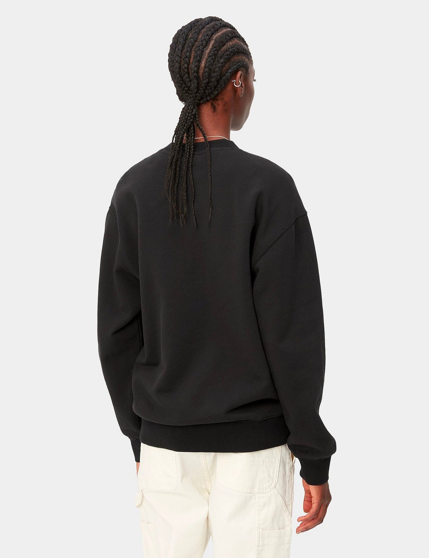 Damen-Sweatshirt – Schwarz/Weiß