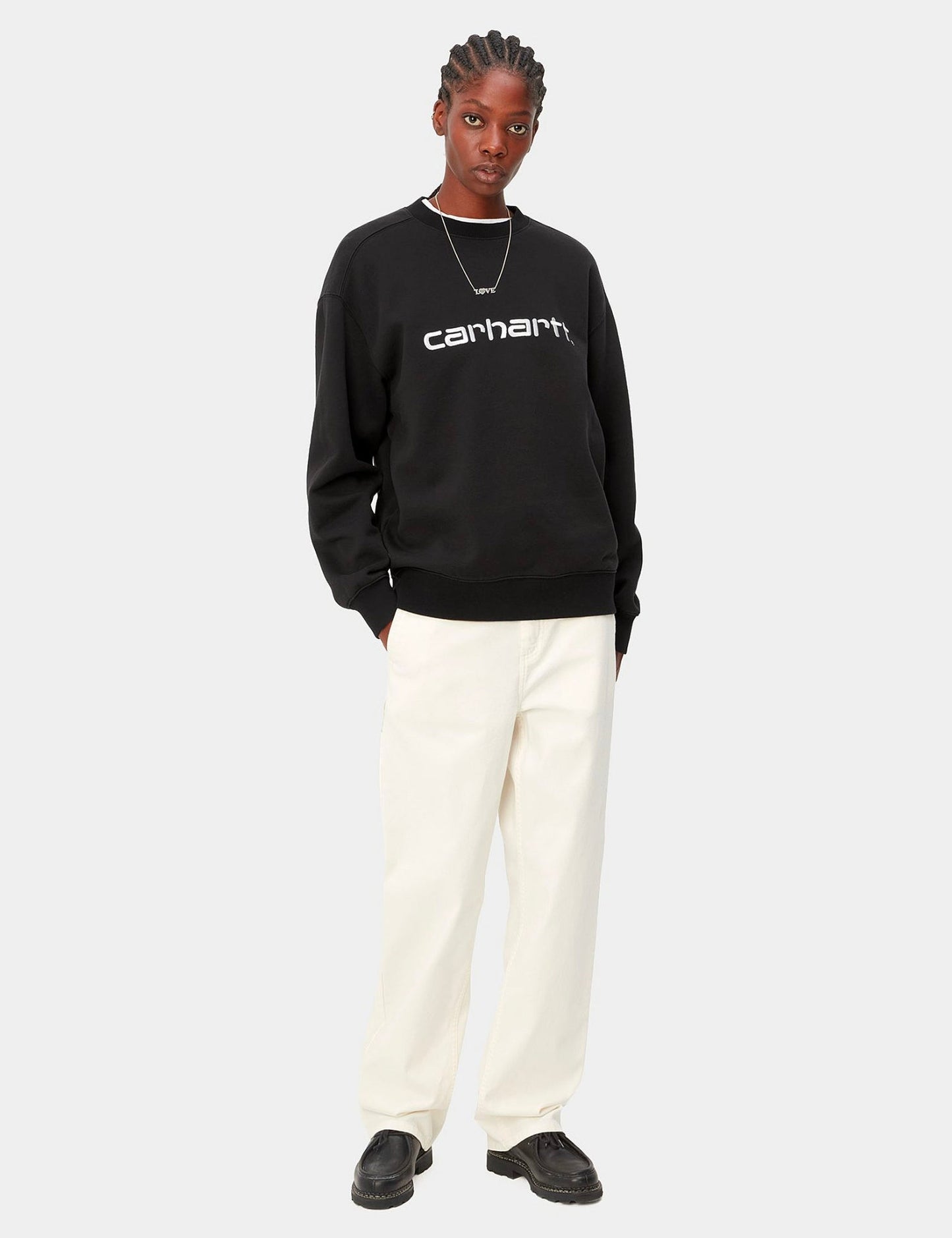Damen-Sweatshirt – Schwarz/Weiß
