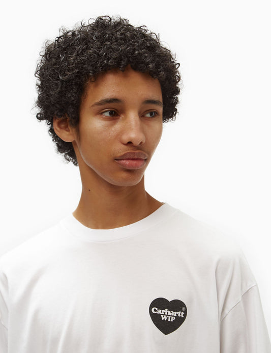 T-shirt bandana cœur (ample) - Blanc