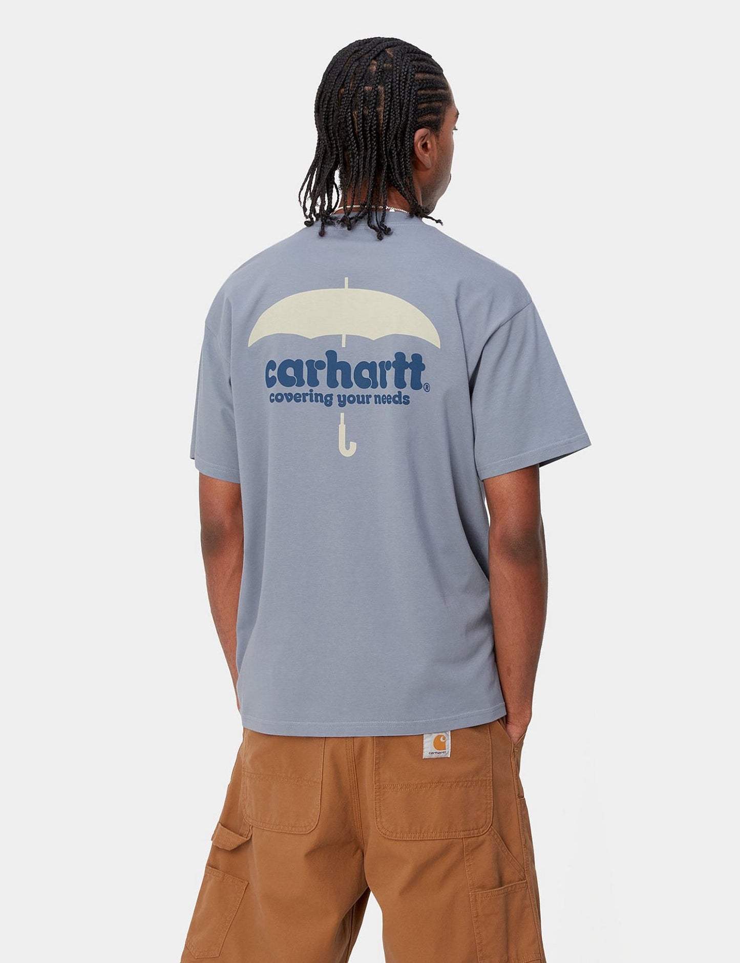 Cover-T-Shirt (locker sitzend) – Weiß