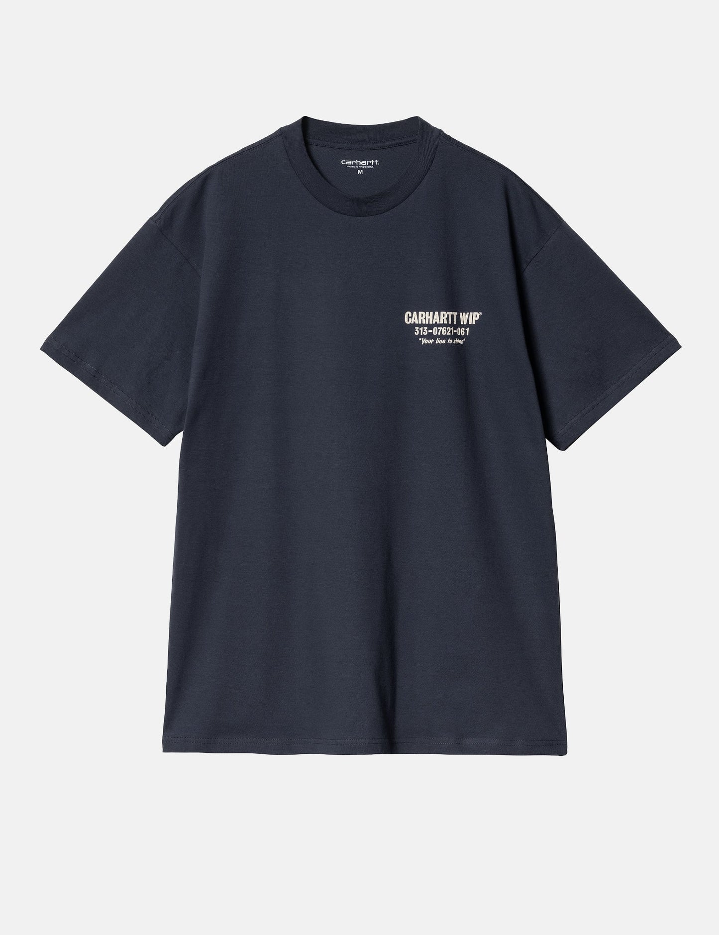 T-Shirt Weniger Ärger (Weit geschnitten) - Blau/Wachs