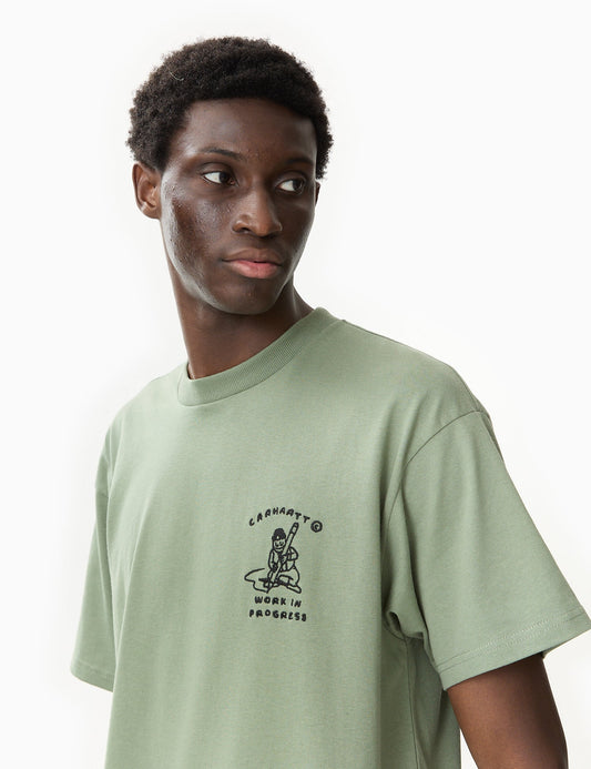 T-shirt Icons (ample) - Vert forêt/Noir