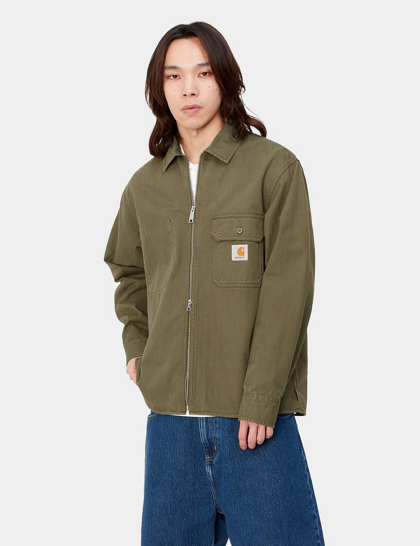 Rainer Overshirt – Dundee Green Garment Dyed