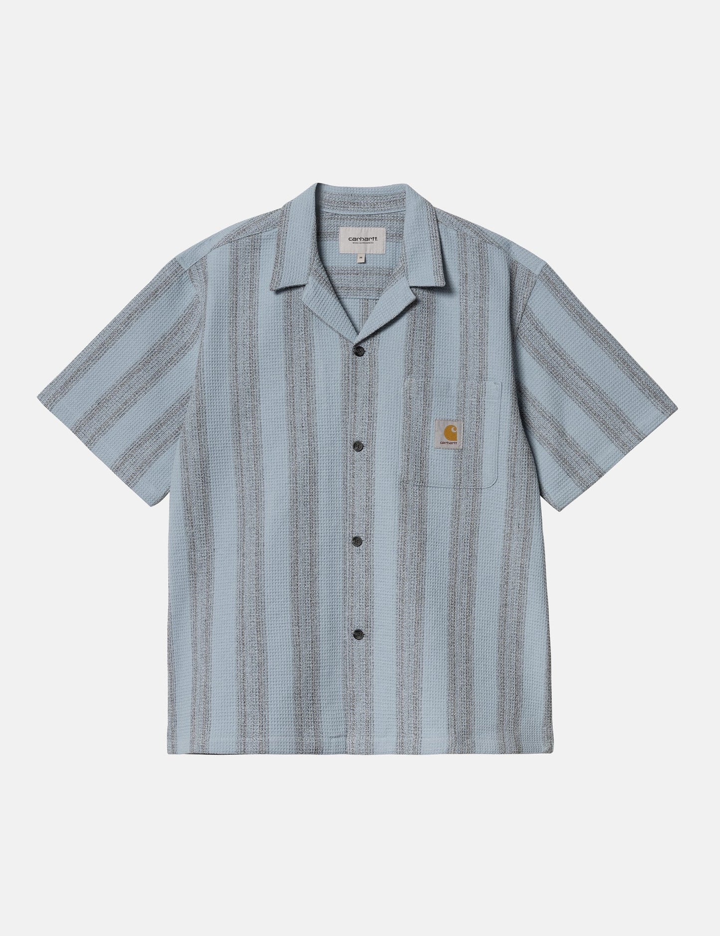Kurzarmhemd Dodson Streifen – Misty Sky Blue