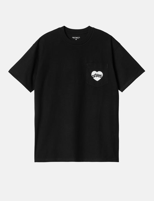 T-shirt Amour de poche - Noir