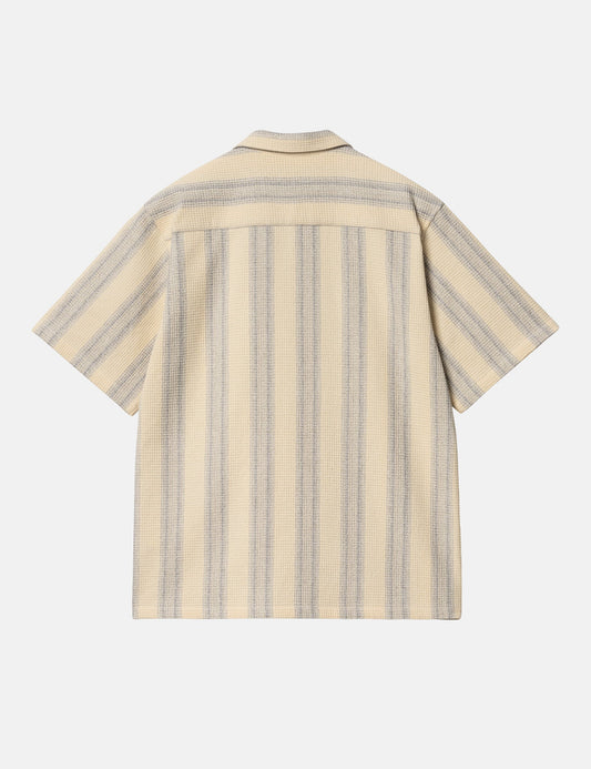 Kurzarmhemd Dodson Stripe – Natur